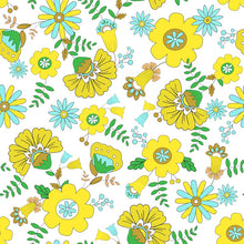 Load image into Gallery viewer, White Retro Floral